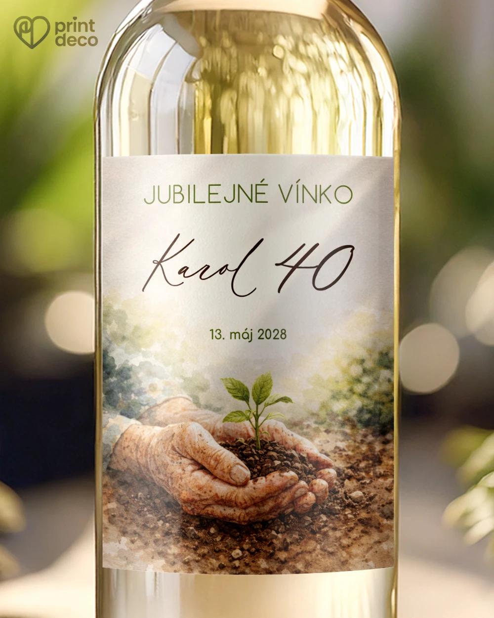 Jubilelejné etikety na fľaše pre záhradkára 02
