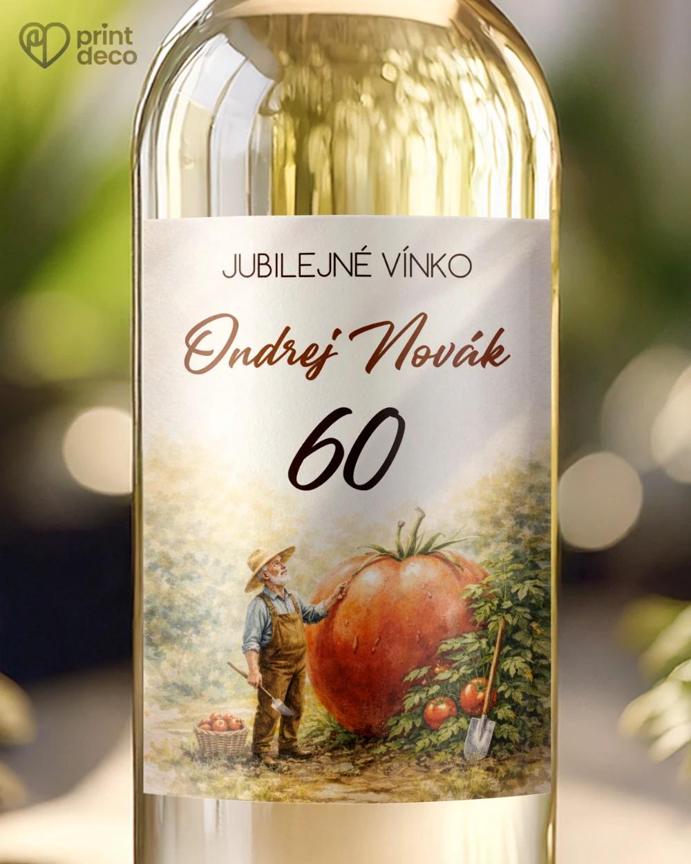 Jubilelejné etikety na fľaše pre záhradkára 03