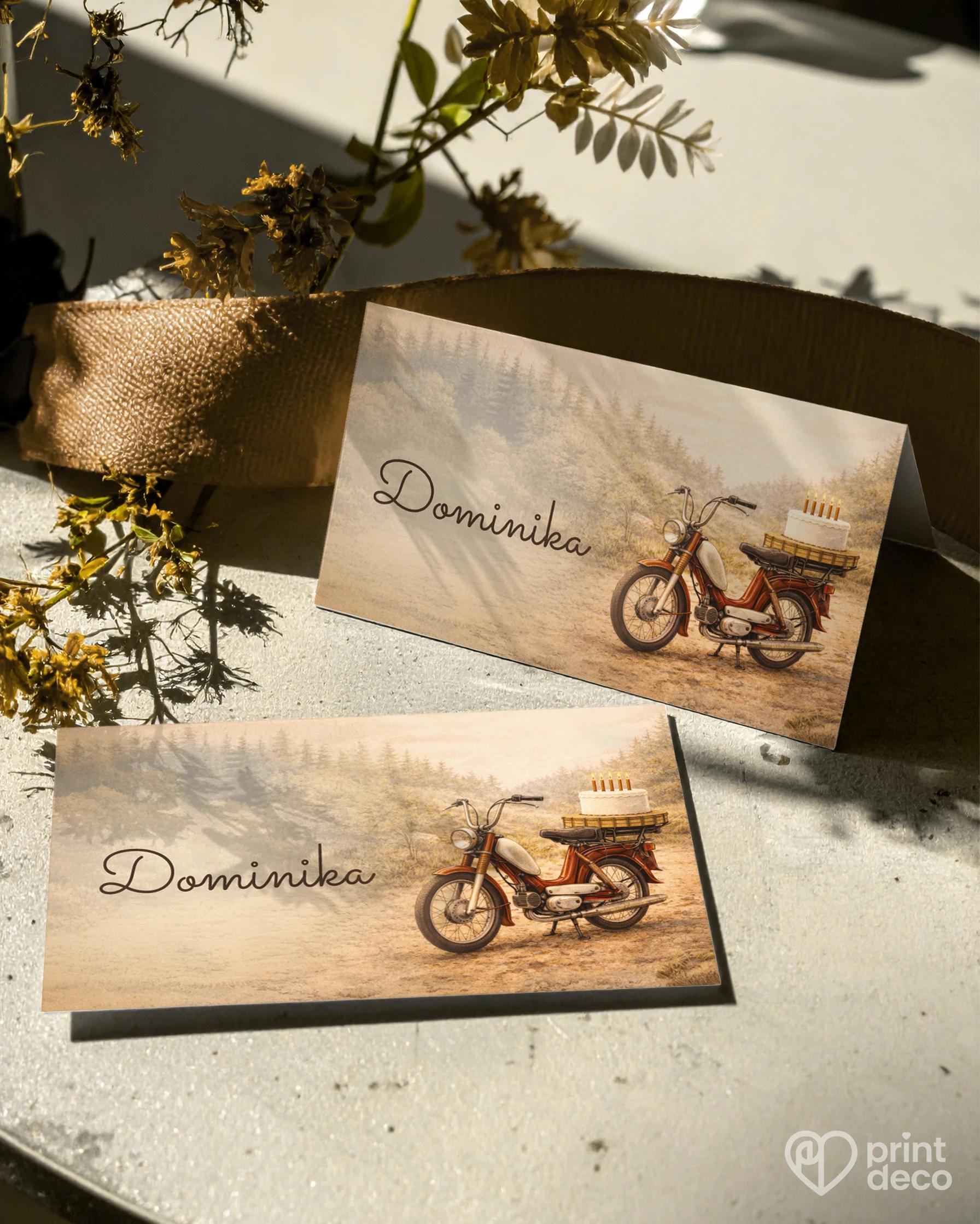 Menovky na oslavu pre motorkára 02