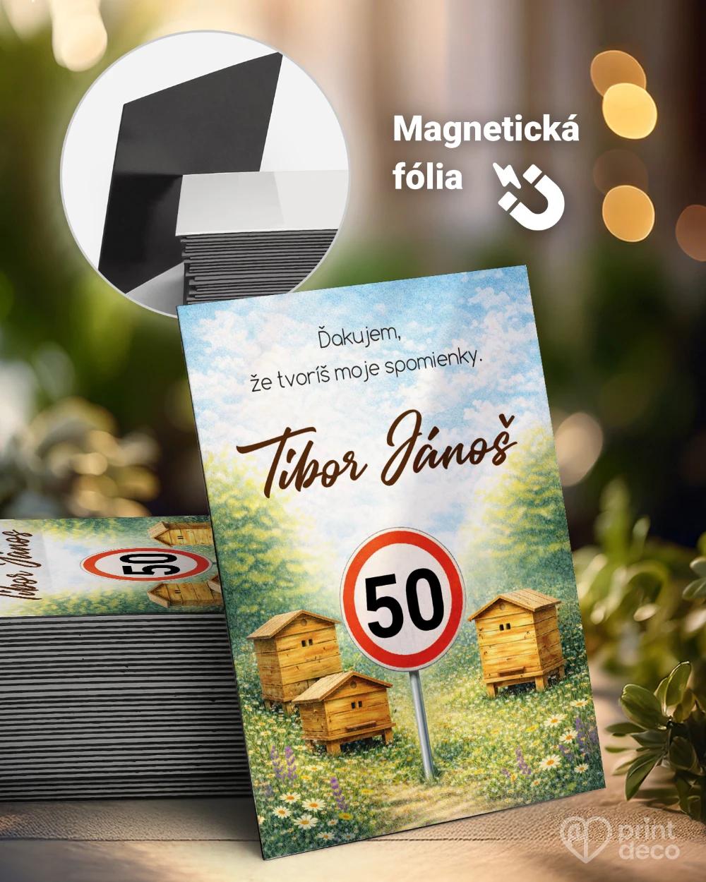 Pamätné magnetky z oslavy pre včelára 07