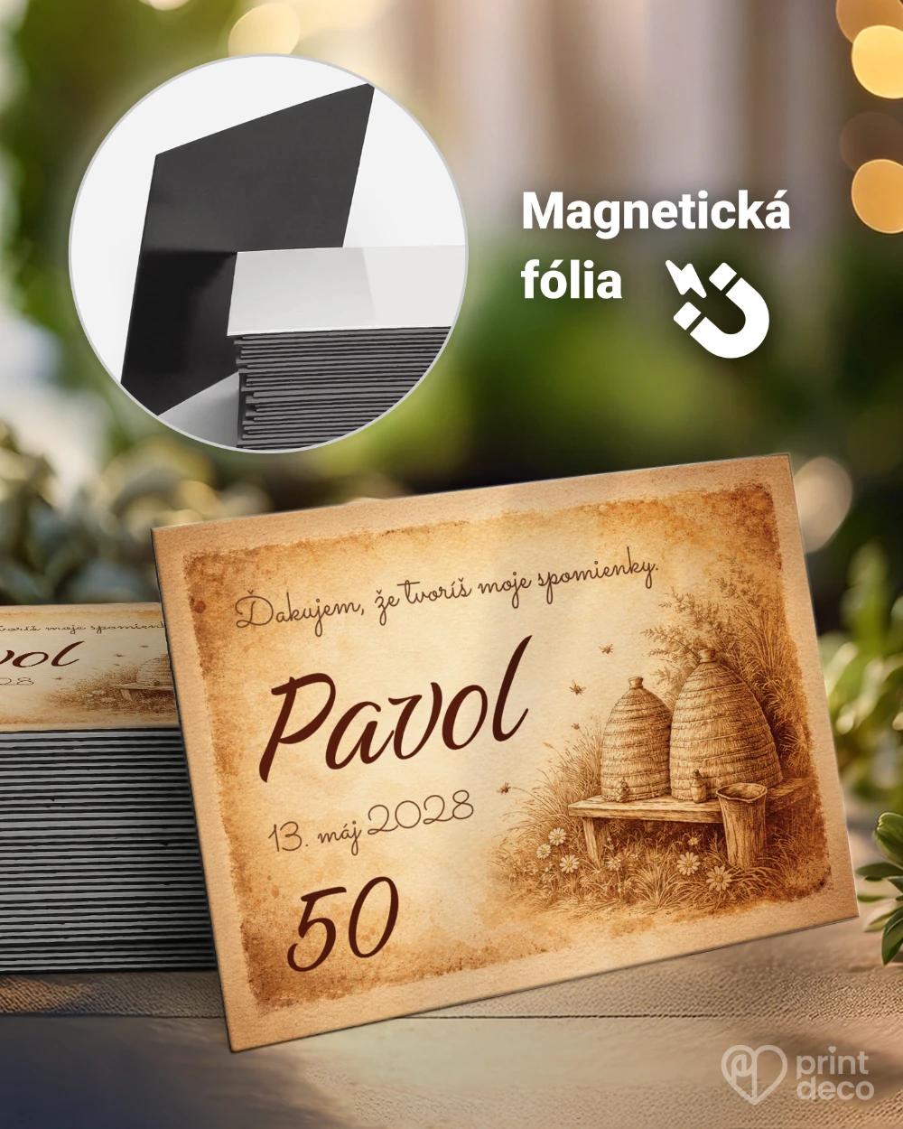 Pamätné magnetky z oslavy pre včelára 13