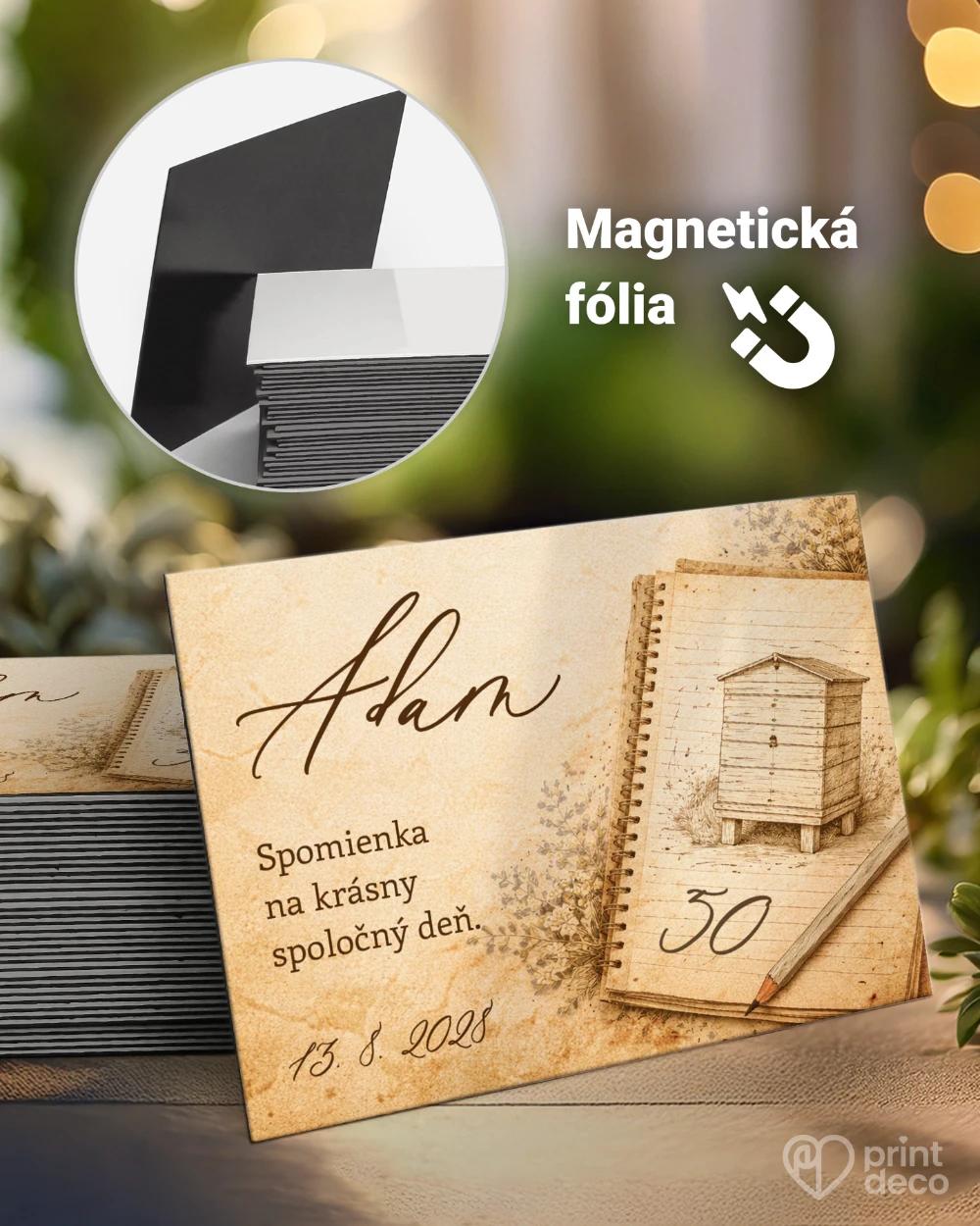 Pamätné magnetky z oslavy pre včelára 14