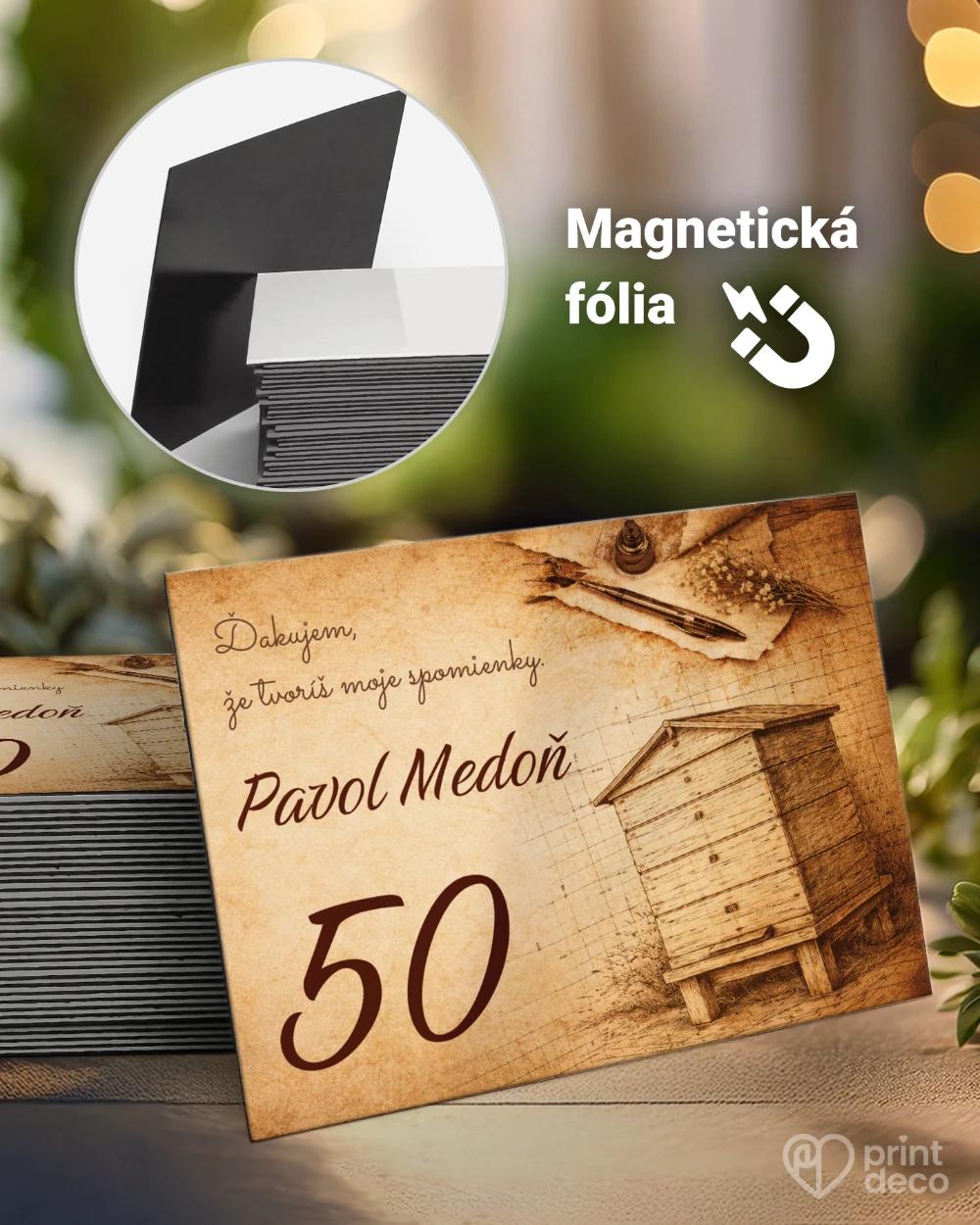 Pamätné magnetky z oslavy pre včelára 19