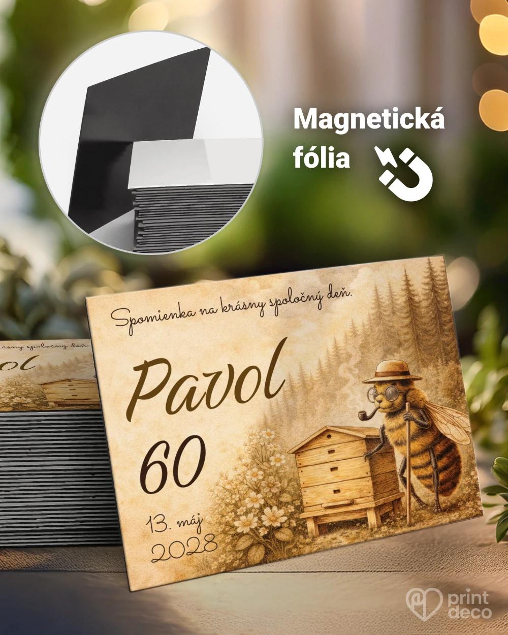 Pamätné magnetky z oslavy pre včelára 22