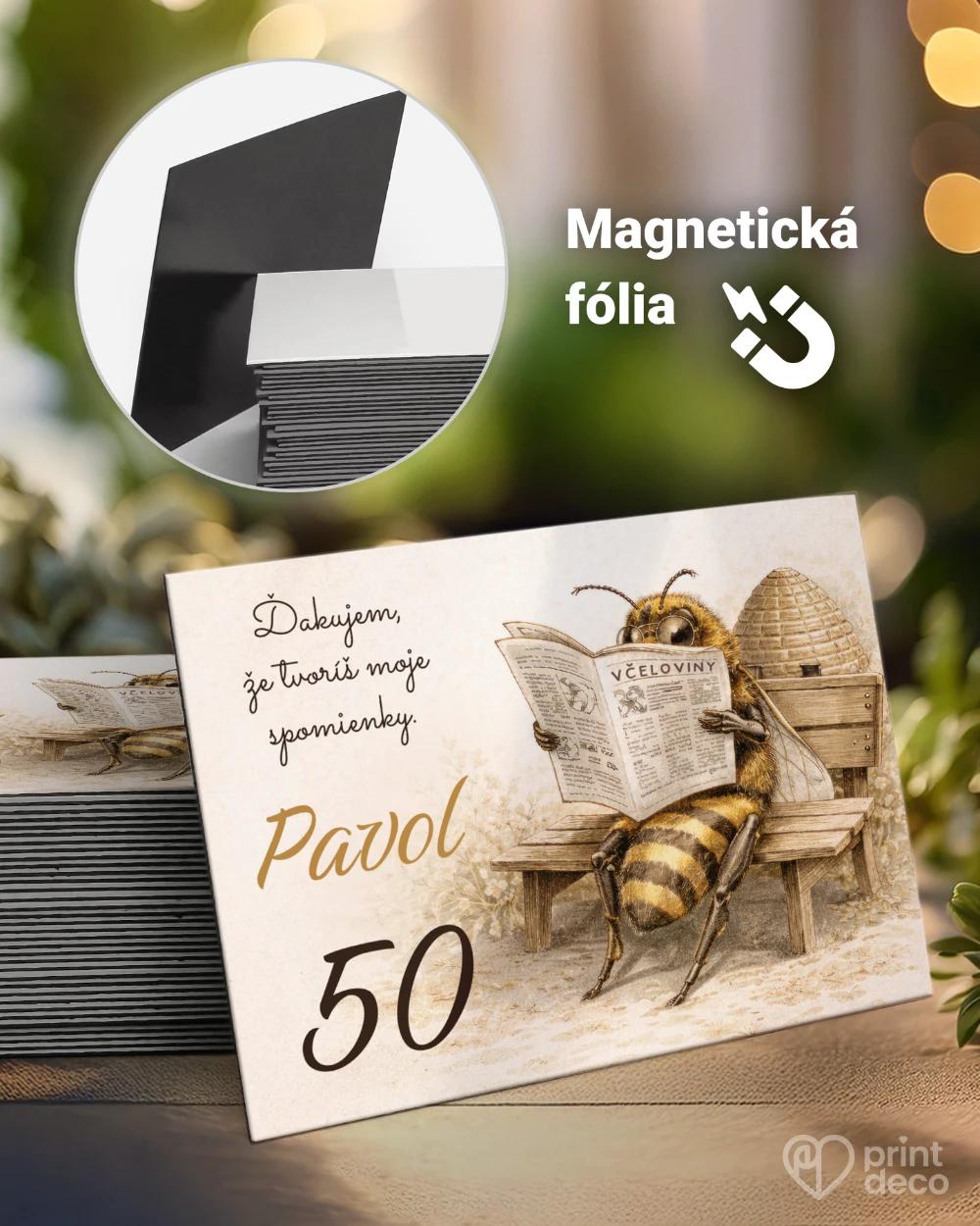 Pamätné magnetky z oslavy pre včelára 25