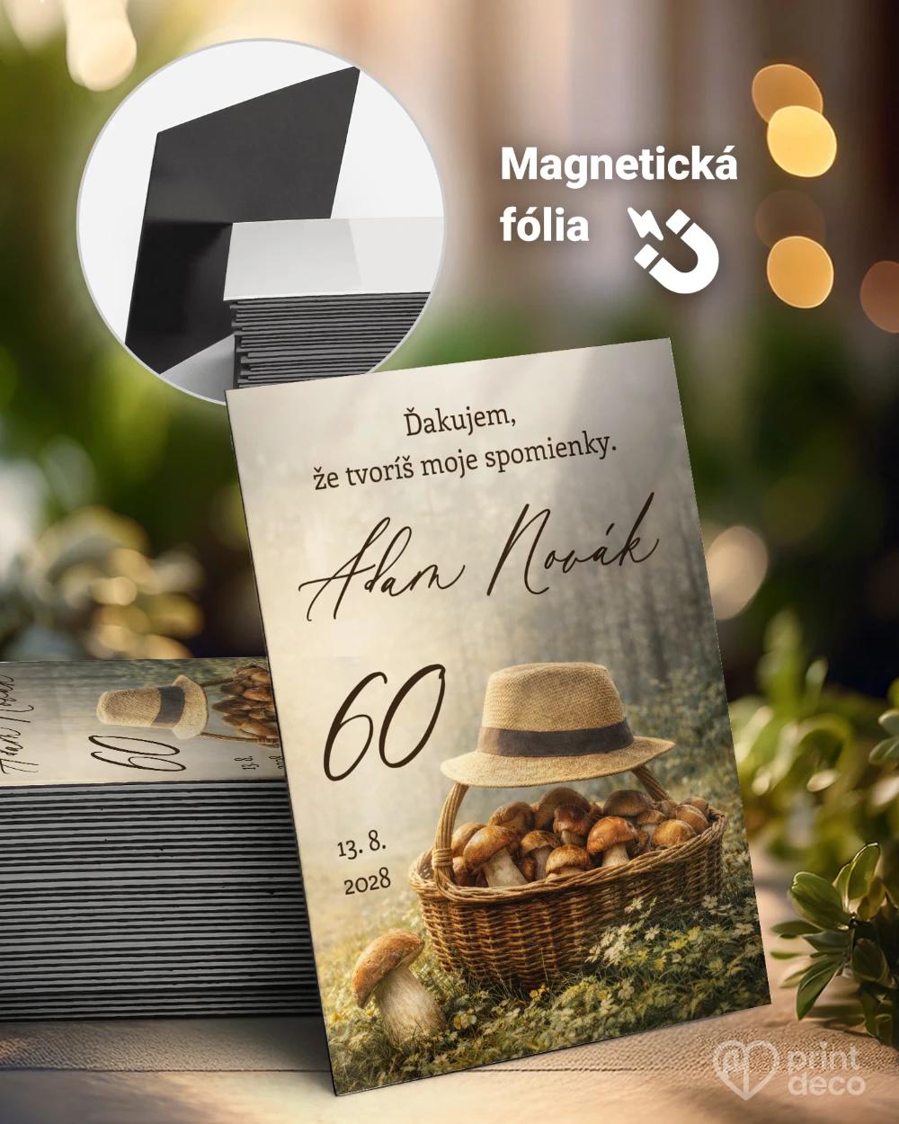 Pamätné magnetky z oslavy pre hubára 03