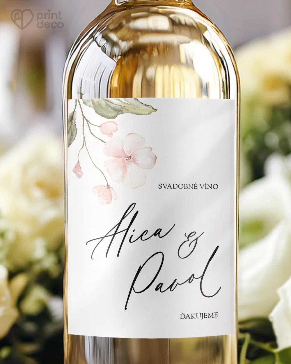 Svadobné etikety – Kvetinový sľub II 0/2