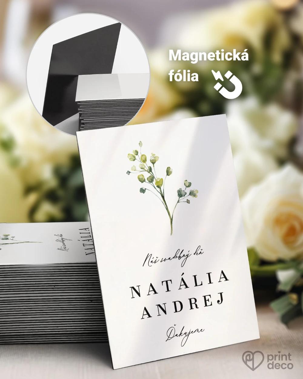 Svadobné magnetky – Greenery VIII 0/1