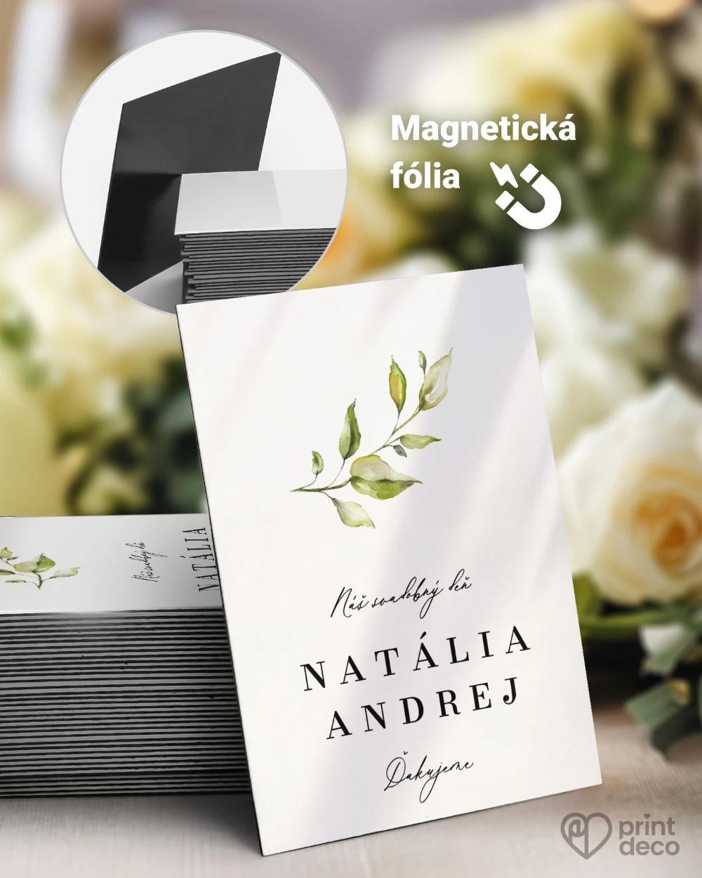 Svadobné magnetky – Greenery IX 0/1