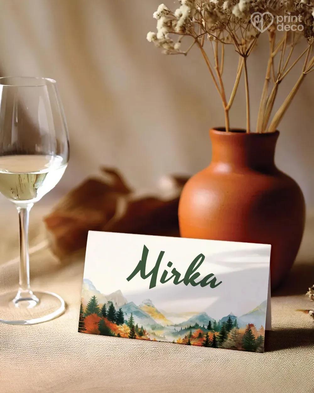 Svadobné menovky – Jesenná romanca 0/1