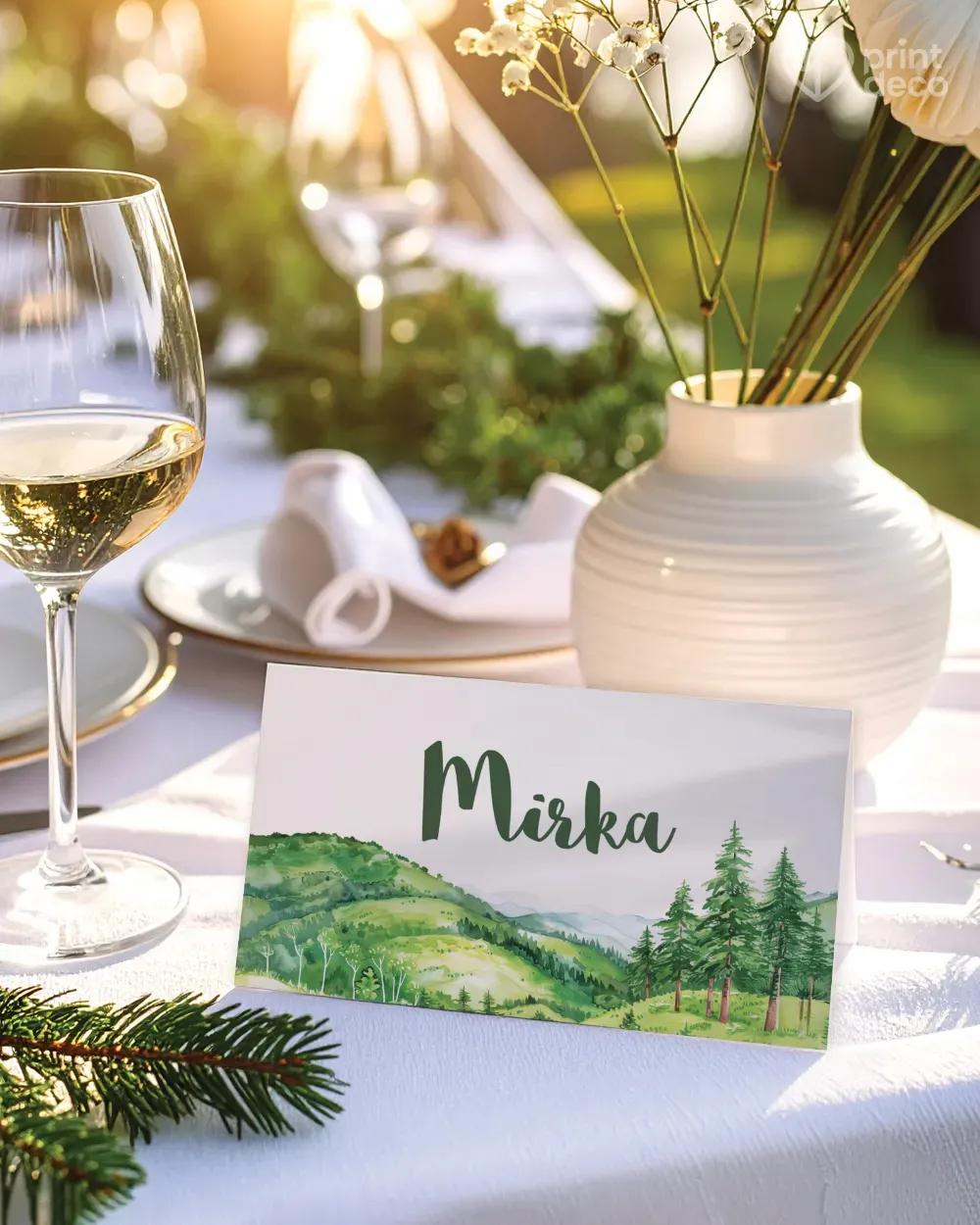 Svadobné menovky – Láska z hôr II. 0/1