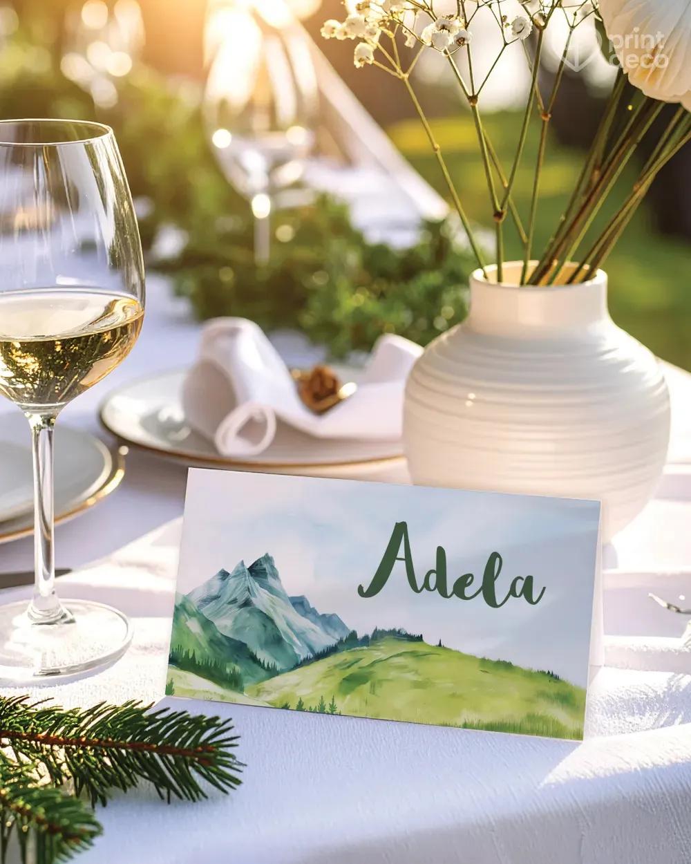 Svadobné menovky – Láska z hôr III. 0/1