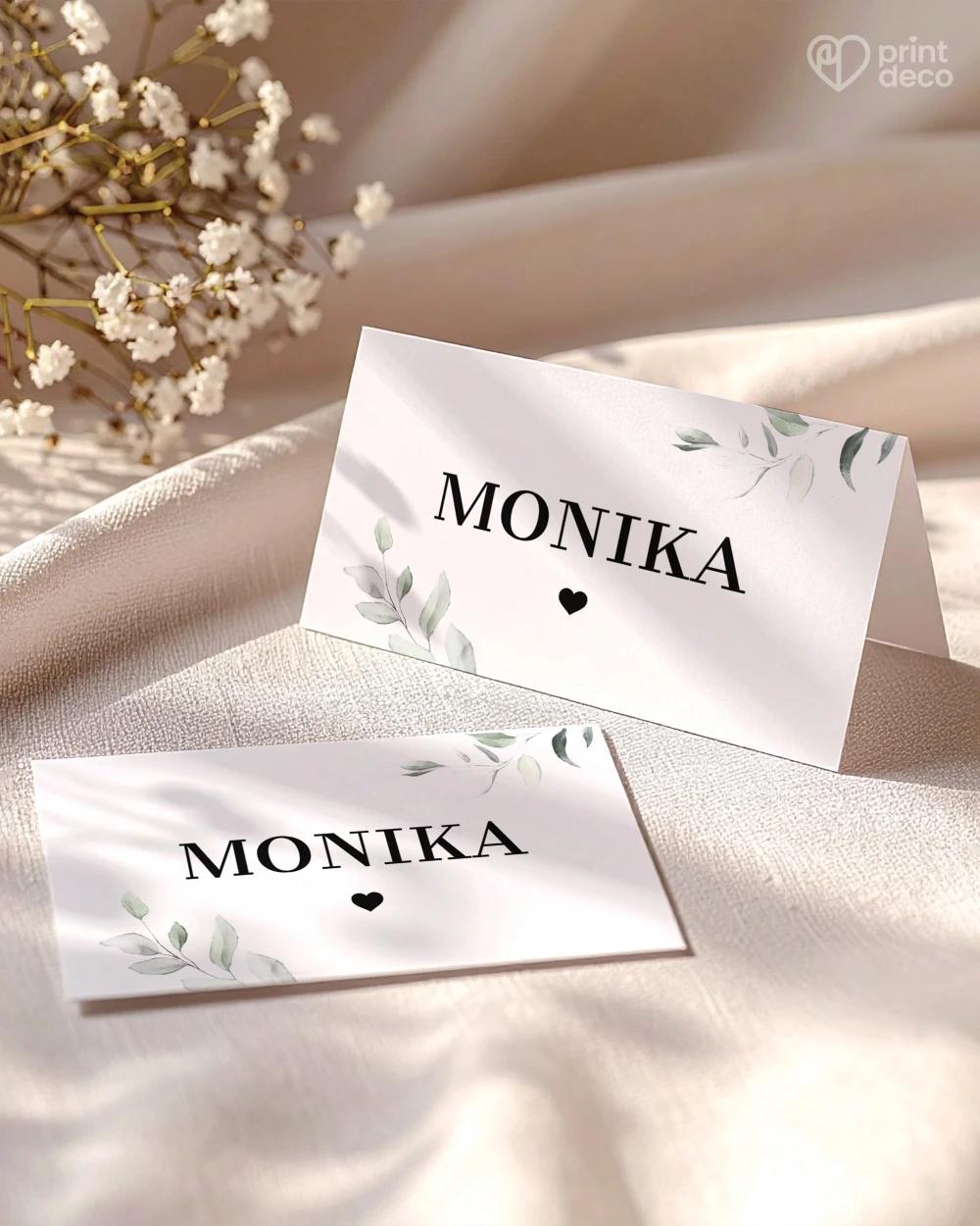 Svadobné menovky – Zelená romanca 0/2