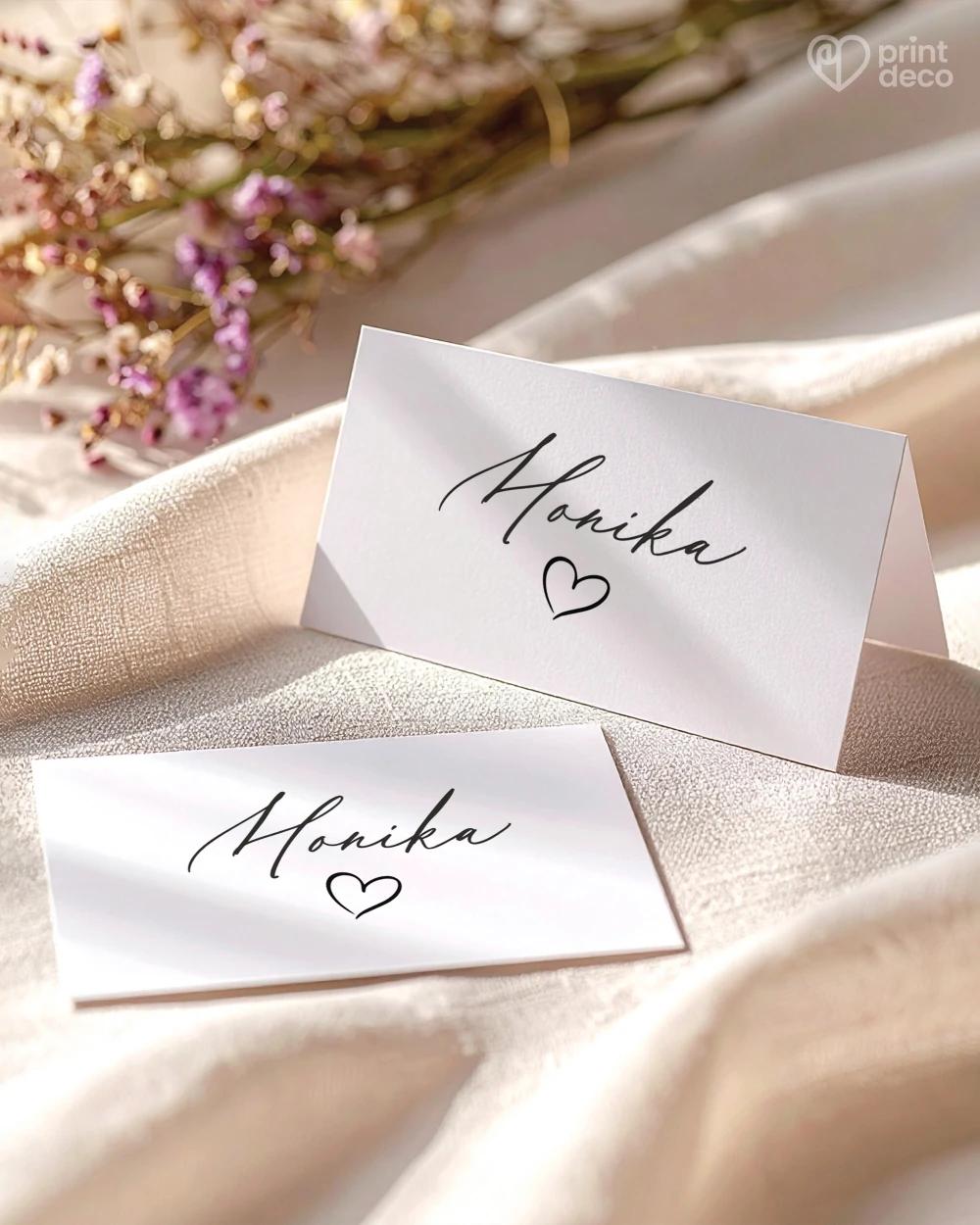 Svadobné menovky – Náš príbeh III 0/2