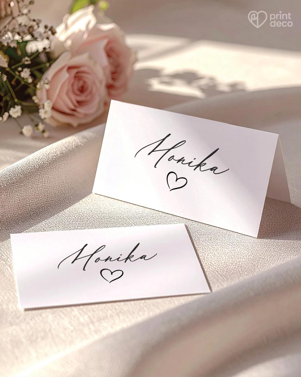 Svadobné menovky – O nás dvoch II 0/2